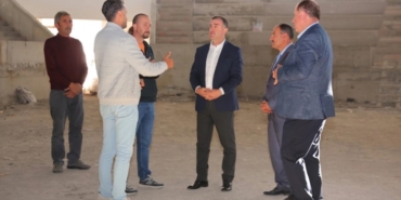 Bayburt’ta yapımı devam eden spor salonunda sona doğru