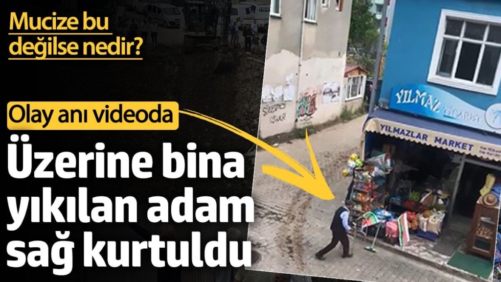 Üzerine bina yıkılan adam sağ kurtuldu. Bu mucize değilse ne?