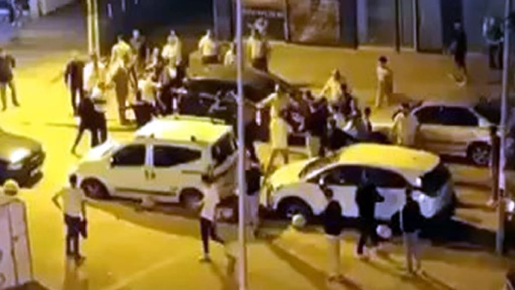 Kavgayı polis havaya ateş ederek durdu