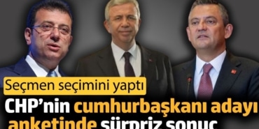 Cumhurbaşkanı adayı anketinde sürpriz sonuç. Seçmen seçimini yaptı