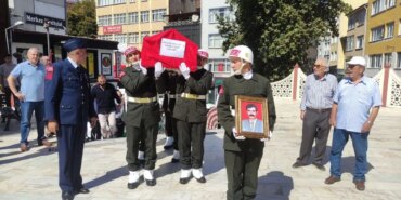 Kıbrıs gazisi askeri törenle uğurlandı