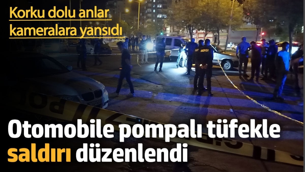 Otomobile tüfekle saldırı! Çocuklar çığlık çığlığa kaçtı