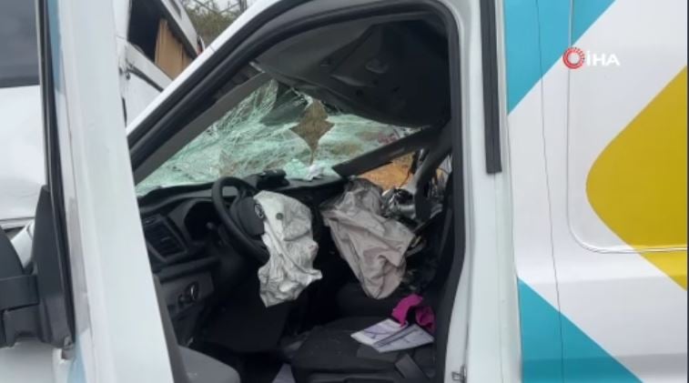 Kaza sonrası görüntüler