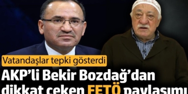 AKP’li Bekir Bozdağ’dan dikkat çeken FETÖ paylaşımı. Vatandaşlar tepki gösterdi