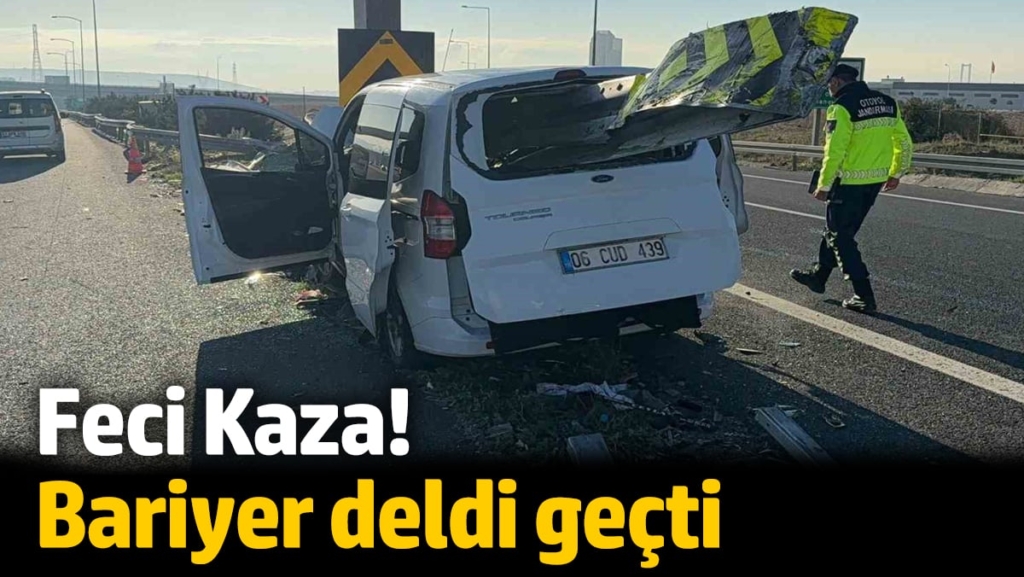 Feci Kaza! Bariyer deldi geçti