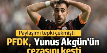 PFDK, Galatasaraylı  Yunus Akgün'ün cezasını kesti