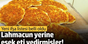 Taklit Gıda Skandalı: Lahmacunda Tek Tırnaklı Eti!