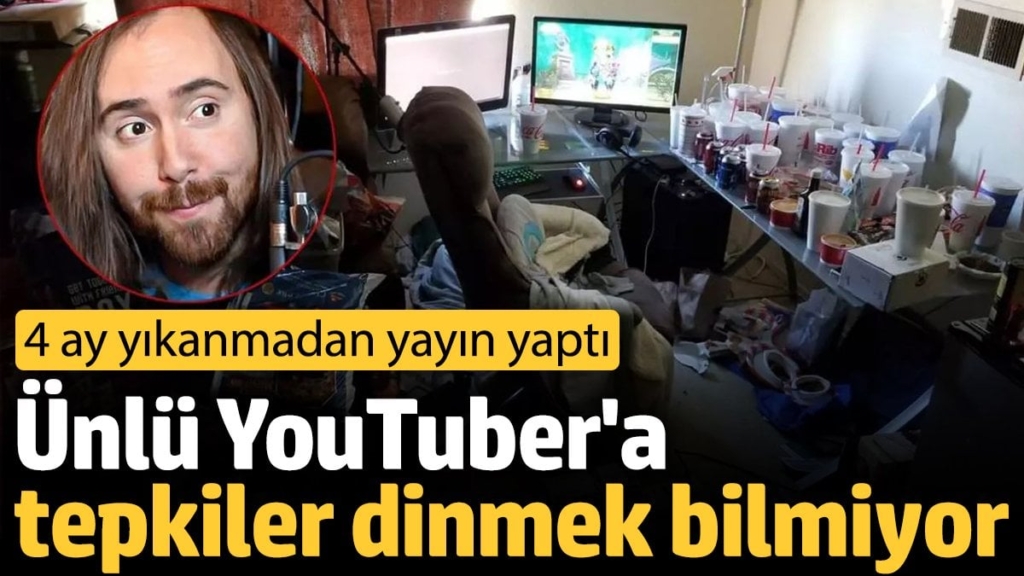 4 ay boyunca duş almadan yayın yaptı. Ünlü YouTuber'a tepkiler dinmek bilmiyor