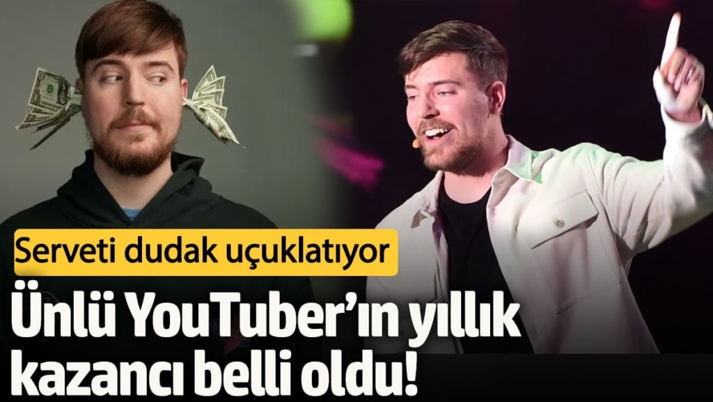 Ünlü YouTuber’ın yıllık kazancı belli oldu! Serveti dudak uçuklatıyor