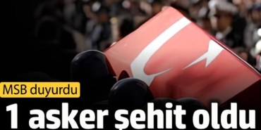 Ağrı'da araç kazası: 1 asker şehit oldu