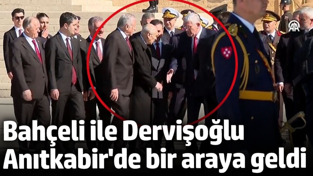 Bahçeli ile Dervişoğlu, Anıtkabir’de bir araya geldi