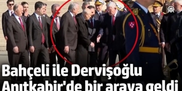 Bahçeli ile Dervişoğlu, Anıtkabir’de bir araya geldi