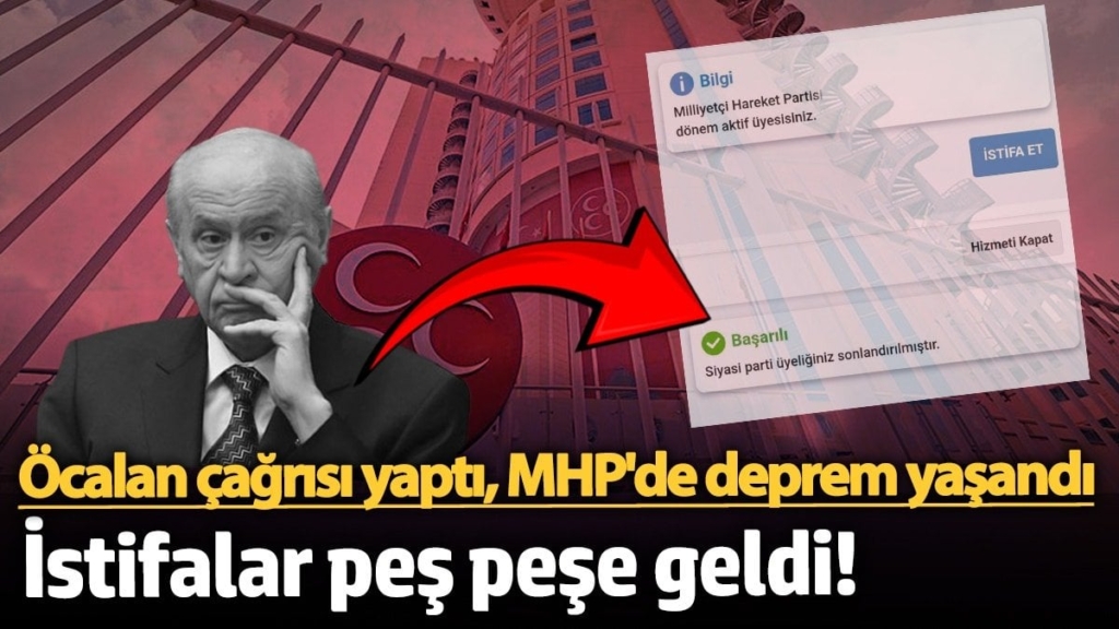 Öcalan çağrısı yaptı, MHP'de deprem yaşandı! İstifalar art arda geldi