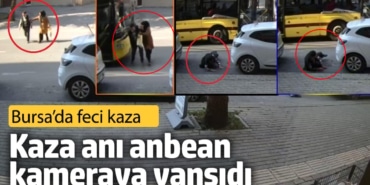 Bursa'da feci kaza! Yolun ortasında savruldular