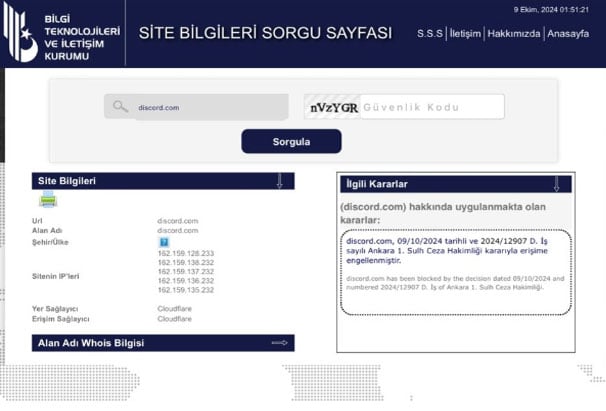 Erişim Engeli Kararı