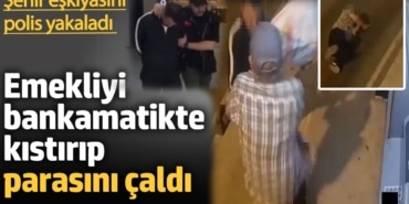 Emekliyi bankamatikte kıstırıp parasını çaldı. Şehir eşkıyasını polis yakaladı