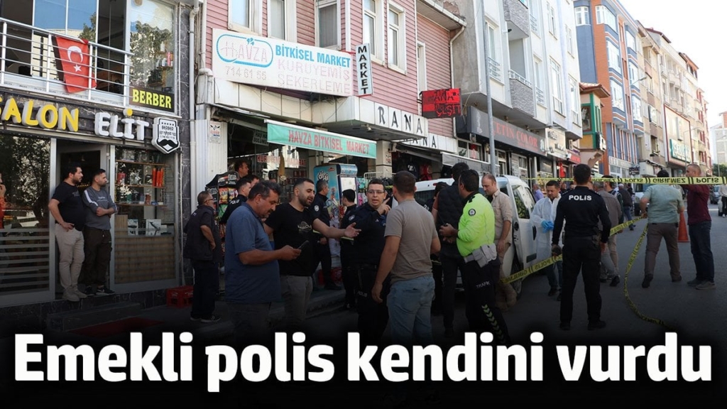 Samsun'da emekli polis kendini vurdu