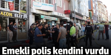 Samsun'da emekli polis kendini vurdu
