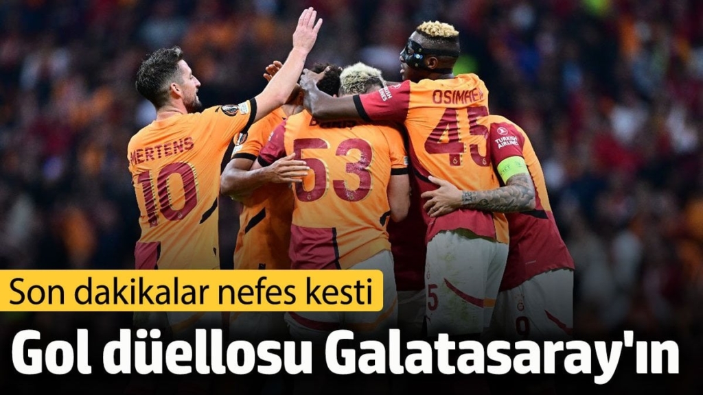 Gol düellosu Galatasaray'ın. Son dakikalar nefes kesti