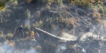 Menteşe'deki orman yangını kısmen kontrol altında