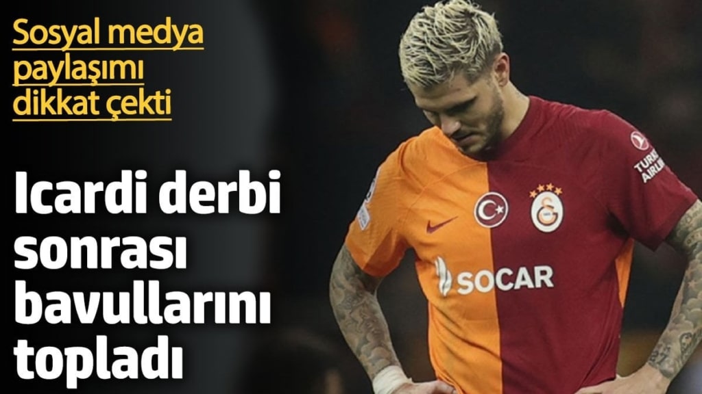 Icardi derbi sonrası bavullarını topladı. Sosyal medya paylaşımı dikkat çekti