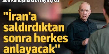 İsrail'den İran’a saldırı mesajı