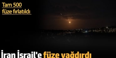 İran İsrail'e füze yağdırdı. Tam 500 füze fırlatıldı
