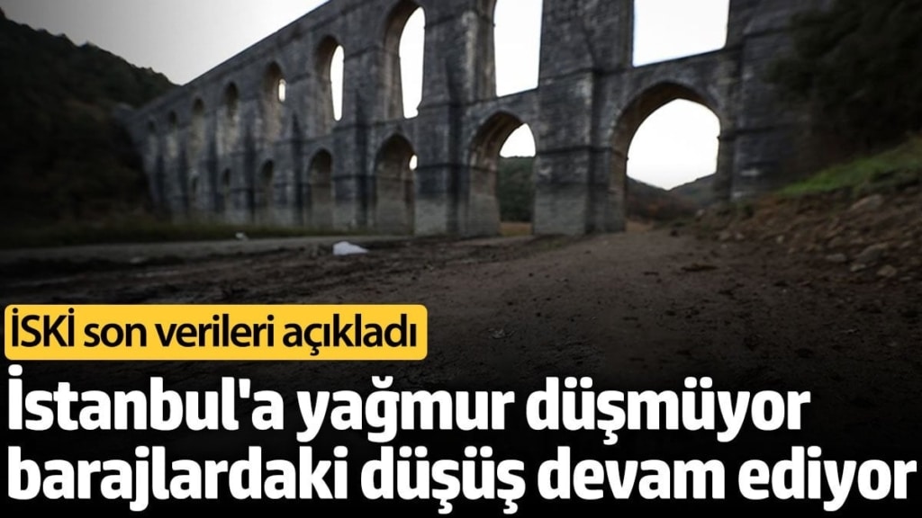 İstanbul'a yağmur düşmüyor barajlardaki düşüş devam ediyor. İSKİ son verileri açıkladı