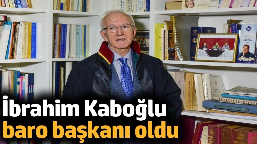 Son dakika... İbrahim Kaboğlu baro başkanı oldu