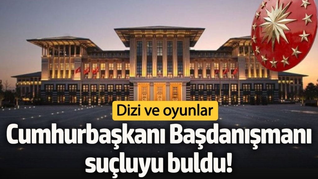 Cumhurbaşkanı Başdanışmanı suçluyu buldu! Dizi ve oyunlar