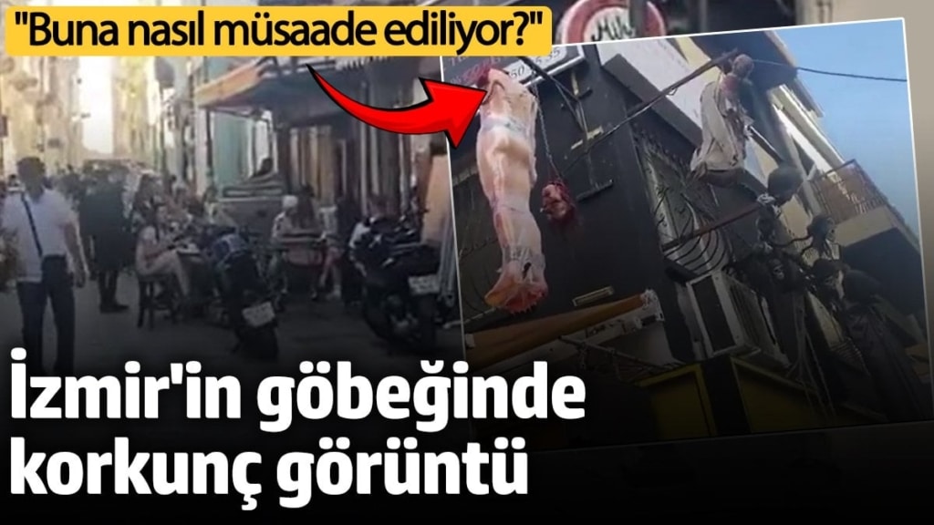 İzmir’in göbeğinde korkunç görüntü