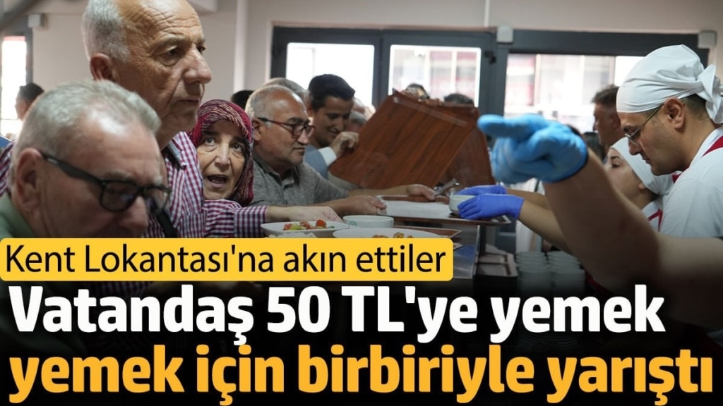 Manisa'da Kent Lokantası'na vatandaşlardan akın. Ucuz yemek için uzun kuyruklar oluşturdu