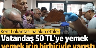 Manisa'da Kent Lokantası'na vatandaşlardan akın. Ucuz yemek için uzun kuyruklar oluşturdu