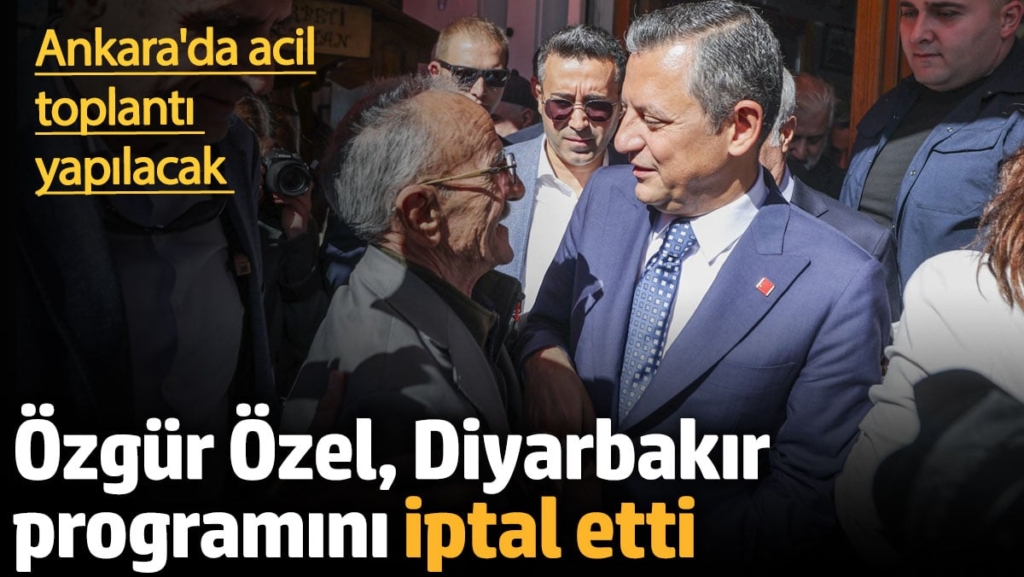 Özgür Özel terör saldırısı sonrası programını iptal etti. Ankara'ya dönüyor