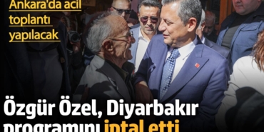 Özgür Özel terör saldırısı sonrası programını iptal etti. Ankara'ya dönüyor