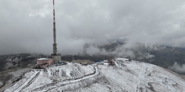 Palandöken’e Ekim karı yağdı