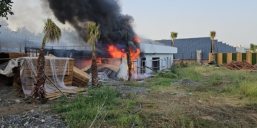 Restoran açılmadan yandı