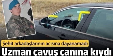 Uzman çavuş canına kıydı. Şehit arkadaşlarının acısına dayanamadı