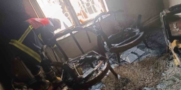 Van’da ev yangını