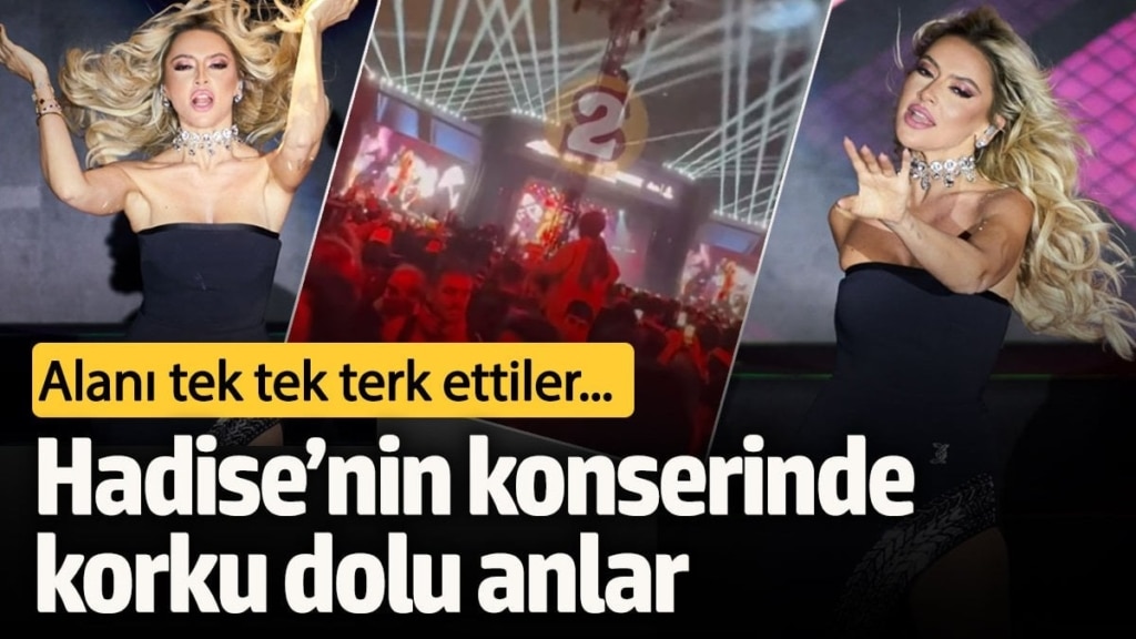 Hadise’nin konserinde yürekler ağza geldi!  Alanı tek tek terk ettiler...
