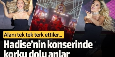 Hadise’nin konserinde yürekler ağza geldi!  Alanı tek tek terk ettiler...