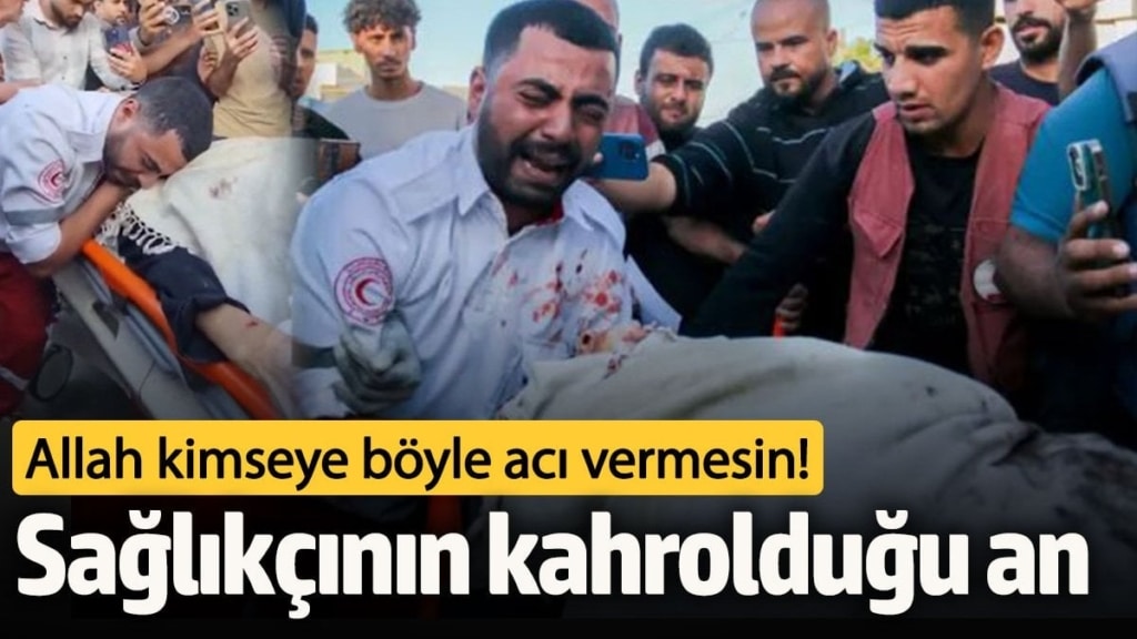 Gazzeli sağlıkçının kahrolduğu an! Beyaz örtünün altında annesinin cesedini görünce dünyası başına yıkıldı