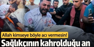 Gazzeli sağlıkçının kahrolduğu an! Beyaz örtünün altında annesinin cesedini görünce dünyası başına yıkıldı
