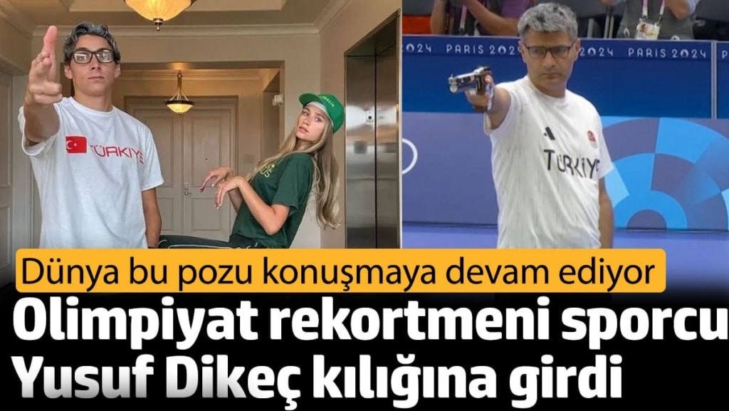 Olimpiyat rekortmeni Cadılar Bayramı'nda Yusuf Dikeç kılığına girdi