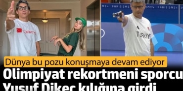 Olimpiyat rekortmeni Cadılar Bayramı'nda Yusuf Dikeç kılığına girdi