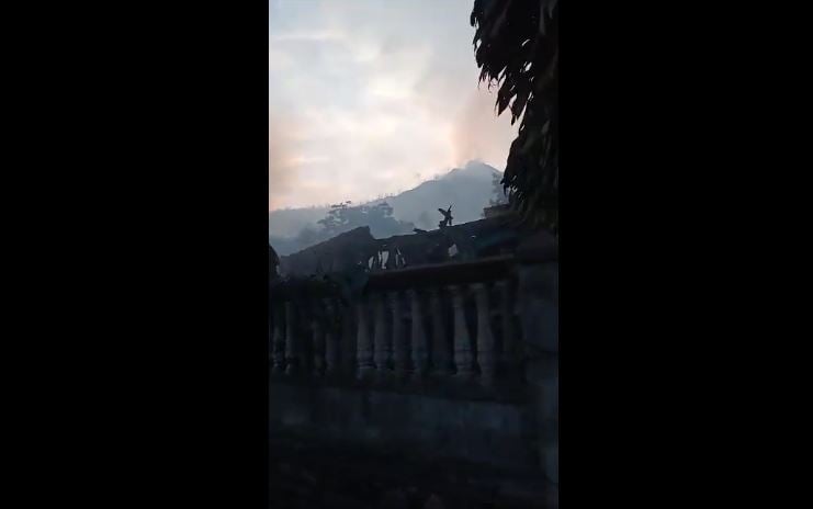 Patlama sonrası oluşan duman