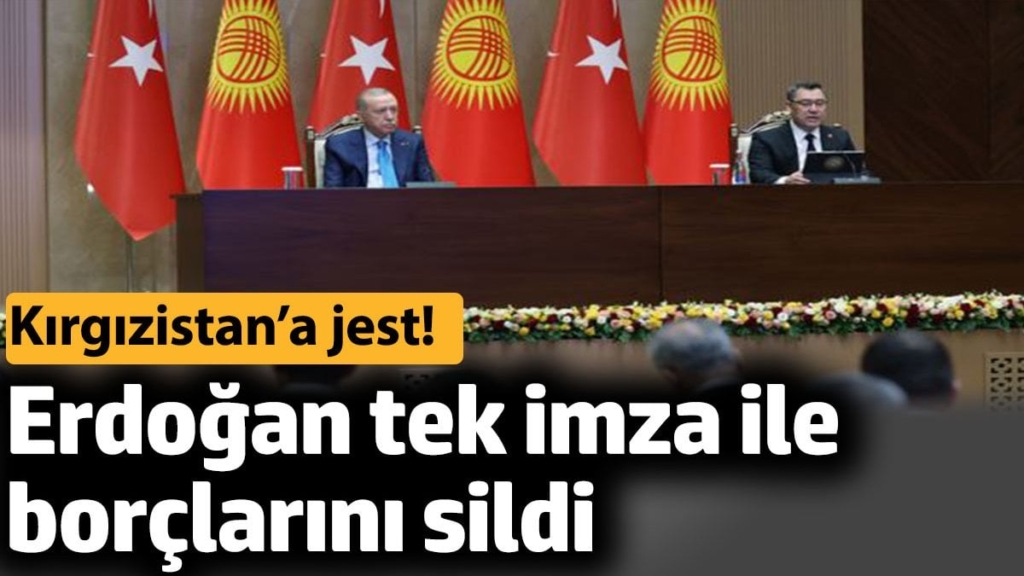 Erdoğan tek imza ile borçlarını sildi