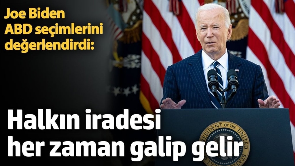 Biden ABD seçimlerini değerlendirdi: Halkın iradesi her zaman galip gelir