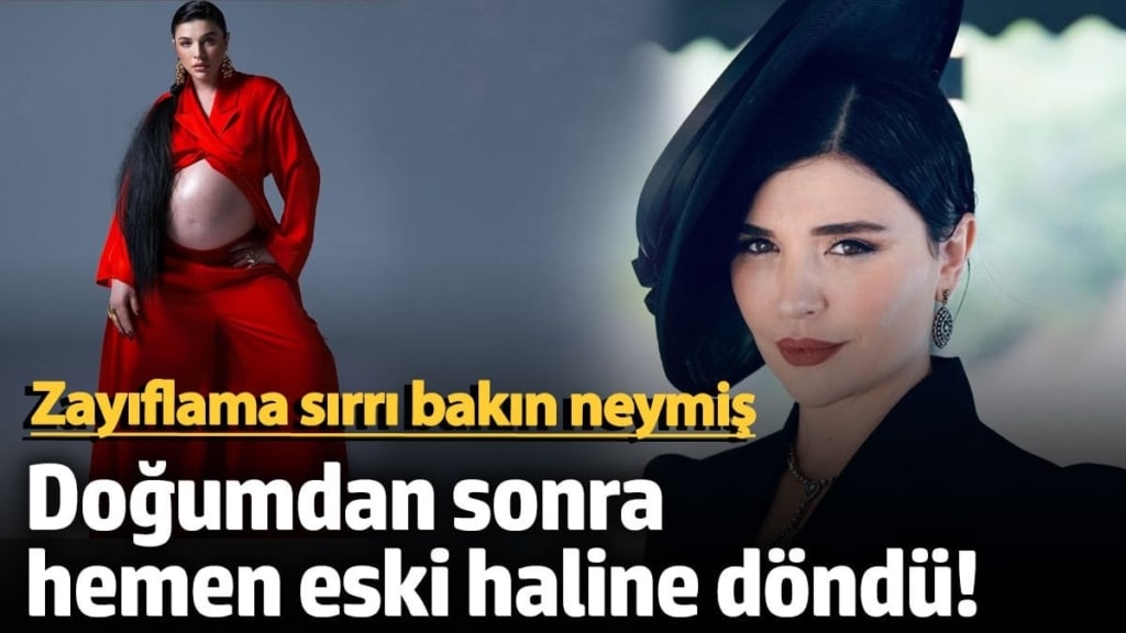 Doğumdan sonra hemen eski haline döndü!  Gonca Vuslateri'nin zayıflama sırrı bakın neymiş