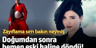Doğumdan sonra hemen eski haline döndü!  Gonca Vuslateri'nin zayıflama sırrı bakın neymiş